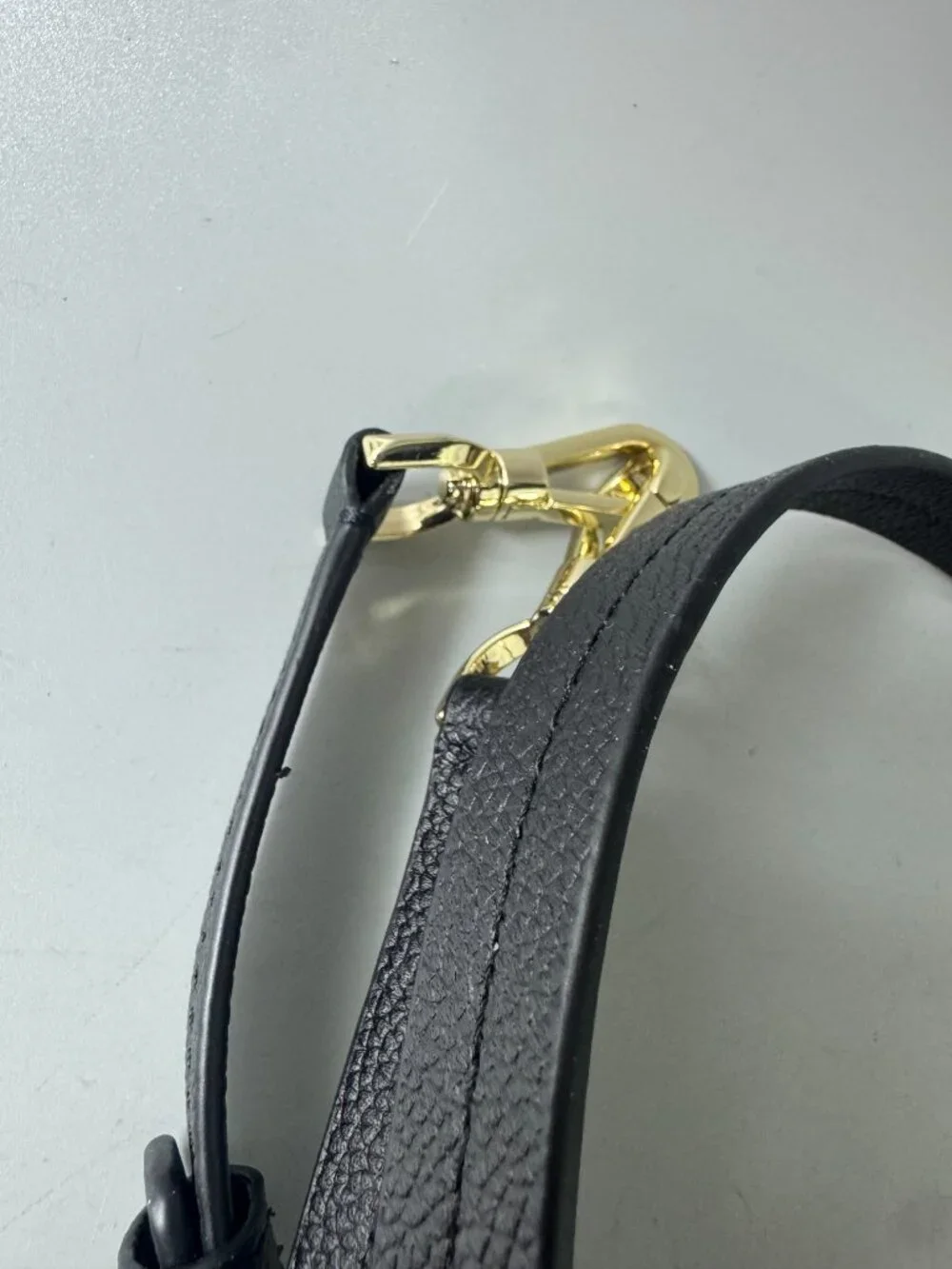 New Kate Spade Black Leather Adjustable Strap